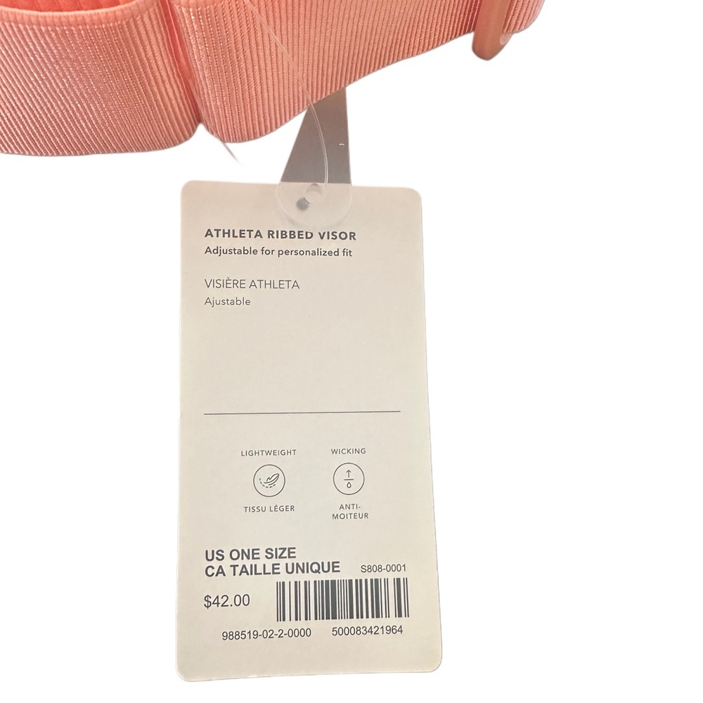 NWT Athleta Ribbed Visor - Picture 5 of 5
